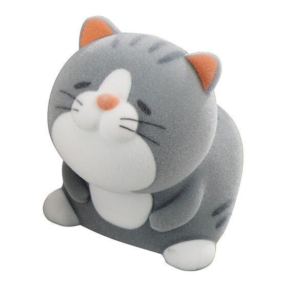 2A295『現貨』Q彈饅頭植絨貓貓 BANDAI 扭蛋 轉蛋 