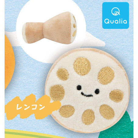 2A647『現貨』笑咪咪蔬菜絨毛吊飾P3 Qualia 扭蛋 轉蛋 