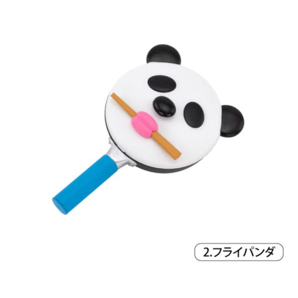 2A324『現貨』熊貓湯匙與平底鍋公仔 Kenelephant 扭蛋 轉蛋 