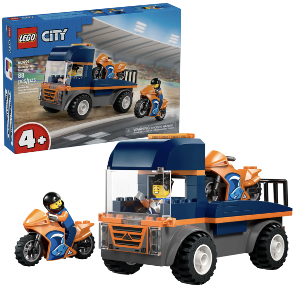 『現貨』LEGO 60491 City 摩托車運輸車 盒組 