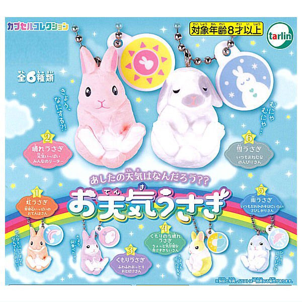 1A594『現貨』天氣兔吊飾 Tarlin 扭蛋 轉蛋 