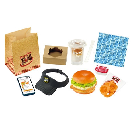 R295『現貨』袖珍R&M速食漢堡店 RE-MENT 盒玩 