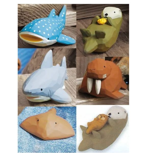 3A154『現貨』川崎誠二的木雕動物們P3 Qualia 扭蛋 轉蛋 