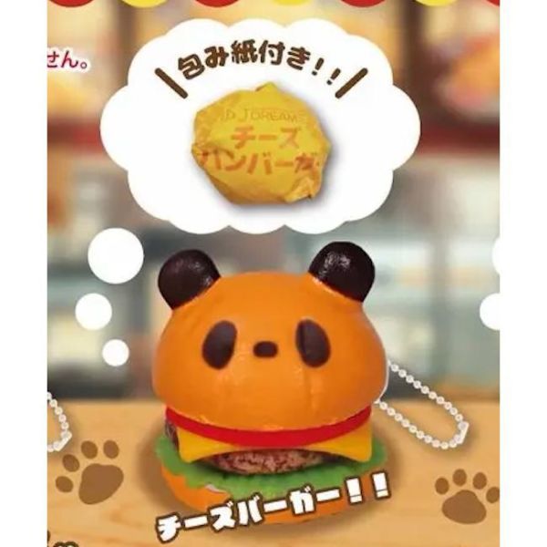 5A241『現貨』熊貓喵喵速食店吊飾   J.DREAM  扭蛋   轉蛋 