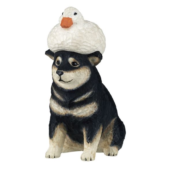 4A577『現貨』akane木雕 鴨子與狗狗 KITAN 扭蛋 轉蛋 