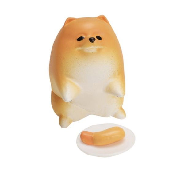 egb347『現貨』動物愛好系列-散步博美公仔 扭蛋 轉蛋 