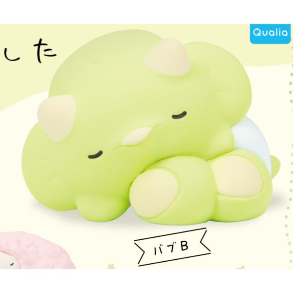 2A843『現貨』恐龍寶寶睡覺公仔 Qualia 扭蛋 轉蛋 