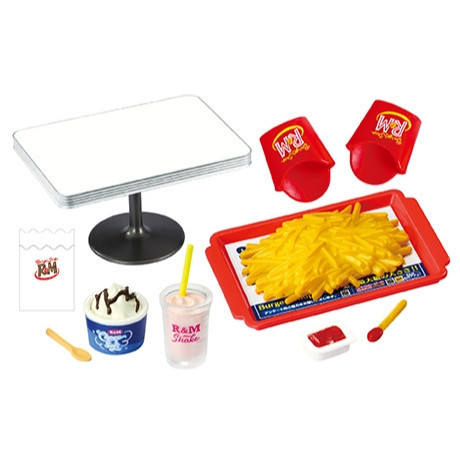 R295『現貨』袖珍R&M速食漢堡店 RE-MENT 盒玩 