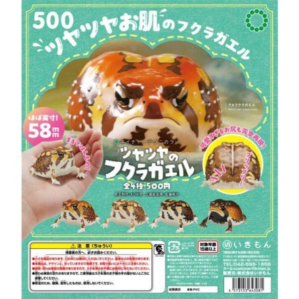 6A326『現貨』NTC-咕溜咕溜短頭蛙   IKIMON  扭蛋   轉蛋 