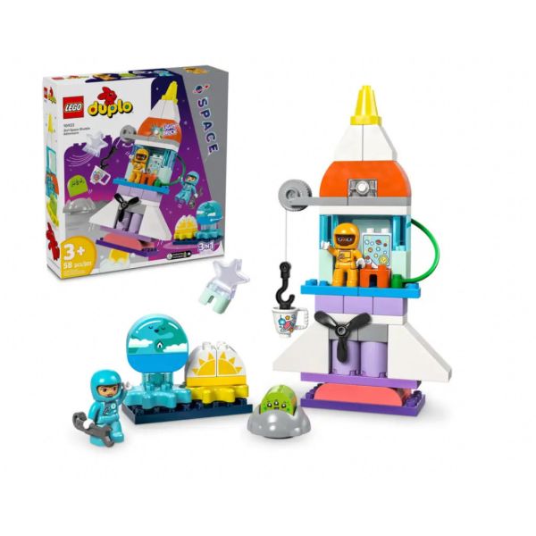『現貨』LEGO 10422 DUPLO-三合一太空梭歷險 盒組 