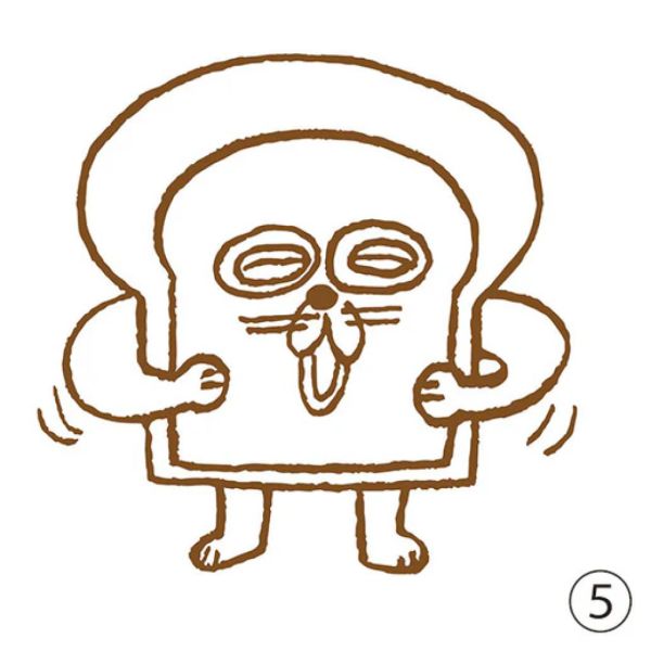 2A799『現貨』麵包小偷造型印章P3 Kenelephant 扭蛋 轉蛋 