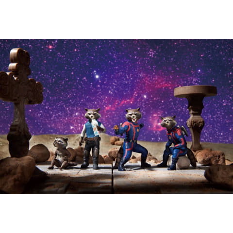 3A556『現貨』星際異攻隊3 火箭公仔 T-ARTS 扭蛋 轉蛋 