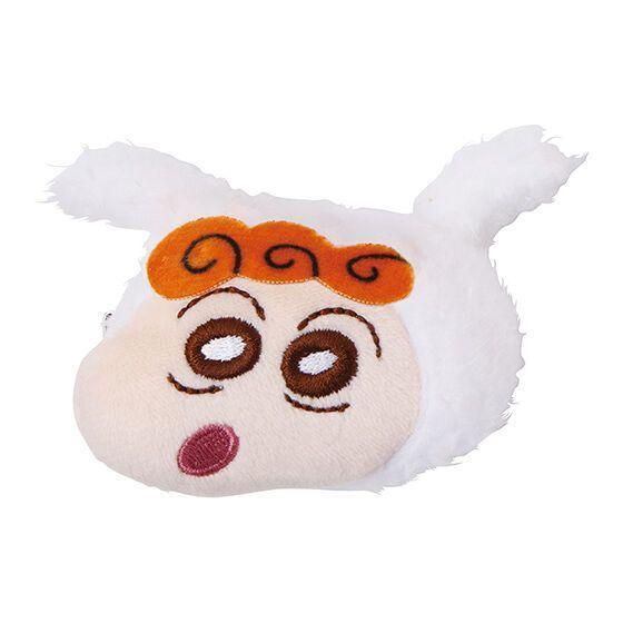 5A696『現貨』蠟筆小新毛絨造型髮夾　BANDAI  扭蛋   轉蛋 