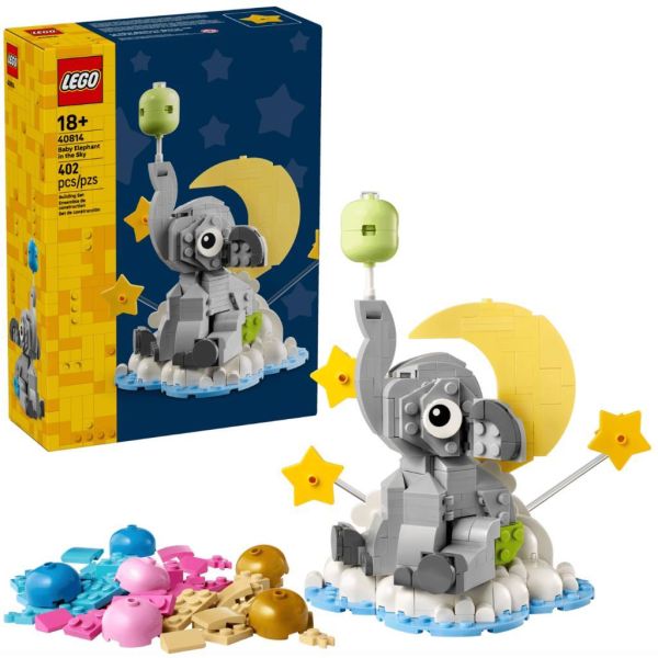 『現貨』  LEGO 40814	LEL-天空中的大象寶寶    盒組 