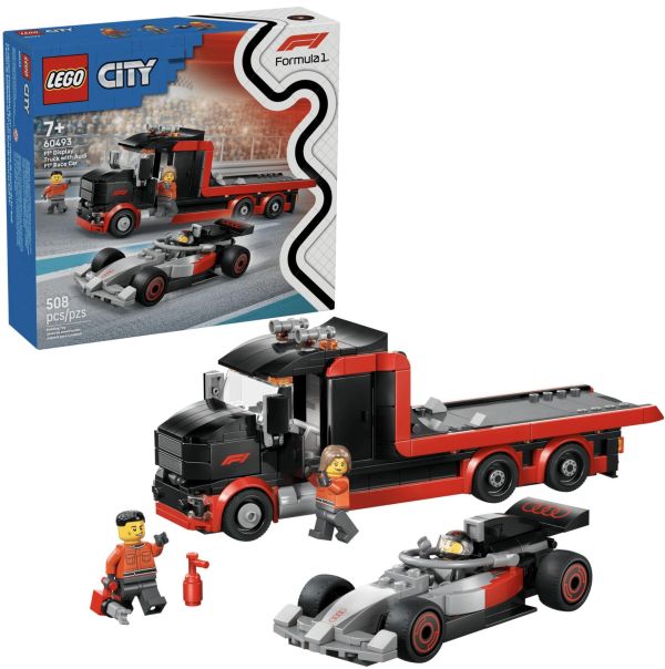 『現貨』LEGO 60493  City-F1 展示用卡車與奧迪F1 賽車 盒組 