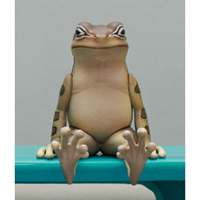 egb339『現貨』不可思議動物P3-坐姿蛙 扭蛋 轉蛋 