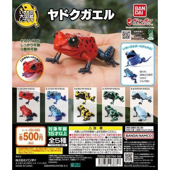 6A052『現貨』生物大圖鑑-箭毒蛙篇  BANDAI 扭蛋 轉蛋 