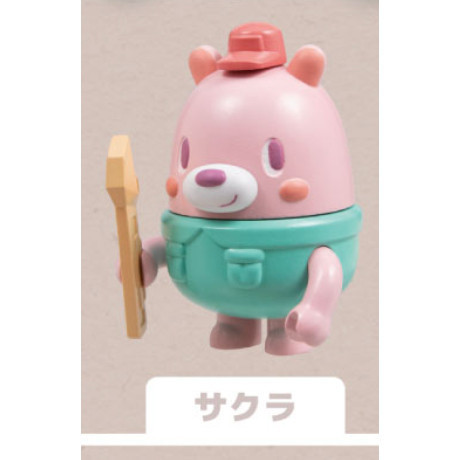 2A750『現貨』工作熊可動公仔 Qualia 扭蛋 轉蛋 