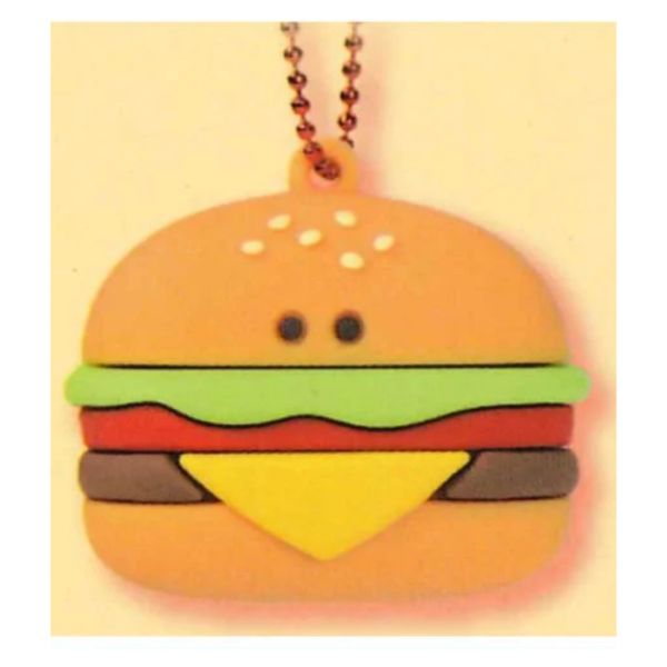 2A409『現貨』圓眼速食店立體軟膠吊飾 YELL 扭蛋 轉蛋 