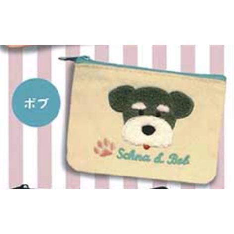 5A246『現貨』雪納與鮑伯刺繡小物包  AMUSE 扭蛋   轉蛋 
