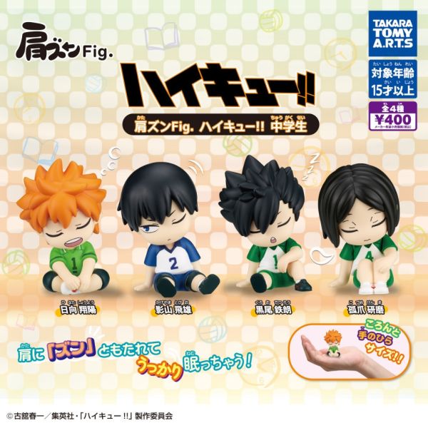 4A572『現貨』排球少年倚肩公仔 中學生 T-ARTS 扭蛋 轉蛋 