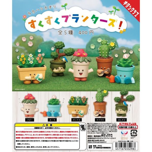 5A982『現貨』TAKAHASHIKAORI植物公仔    KITAN   扭蛋   轉蛋 