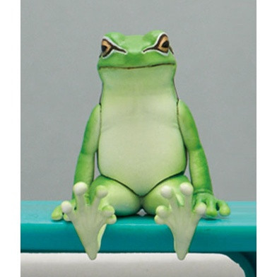 egb339『現貨』不可思議動物P3-坐姿蛙 扭蛋 轉蛋 