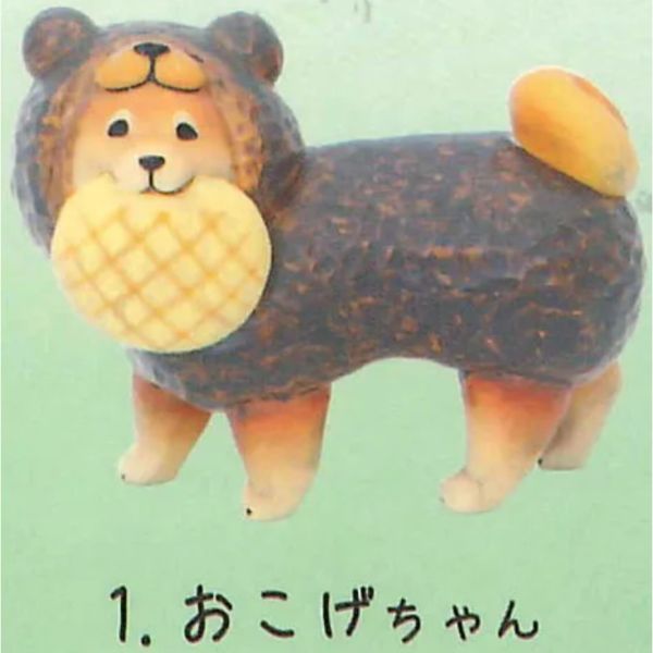 3A852『現貨』木雕差事柴犬 ToysCabin 扭蛋 轉蛋 