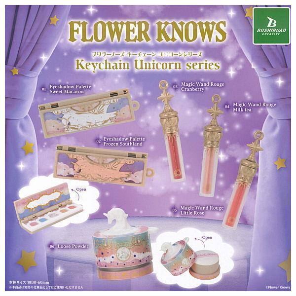 5A299『現貨』Flower Knows化妝品造型吊飾 獨角獸系列  BUSHIROAD  扭蛋   轉蛋 