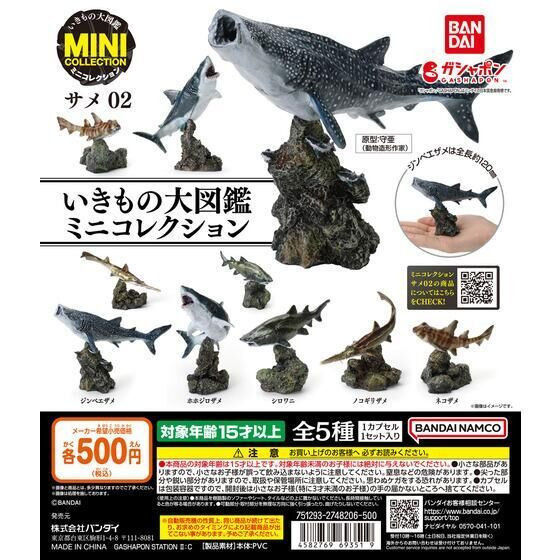 3A363『現貨』生物大圖鑑-鯊魚篇P2 BANDAI 扭蛋 轉蛋 