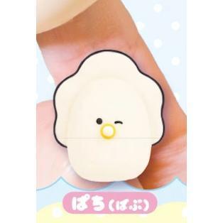 5A407『現貨』圓眼小牡蠣軟膠指偶  YELL  扭蛋   轉蛋 