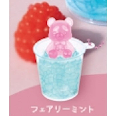 3A336『現貨』悠閒小熊手搖飲吊飾 YELL 扭蛋 轉蛋 