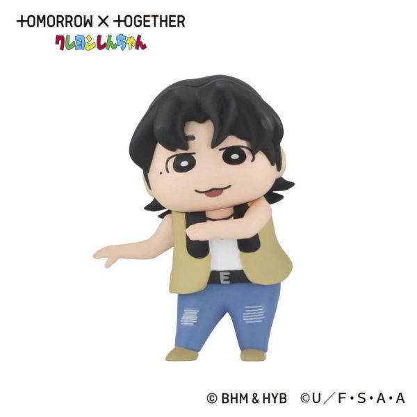 3A480『現貨』TXT蠟筆小新排隊公仔 BANDAI 扭蛋 轉蛋 