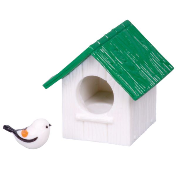 4A690『現貨』銀喉長尾山雀與巢箱P2 Tarlin 扭蛋 轉蛋 