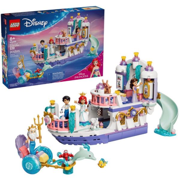 『現貨』  LEGO 43299	DISNEY-愛麗兒的皇家婚禮船    盒組 