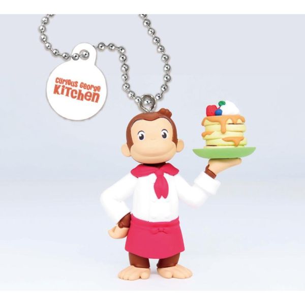 5A765『現貨』Curious george Kitchen 收藏公仔   T-ARTS  扭蛋   轉蛋 