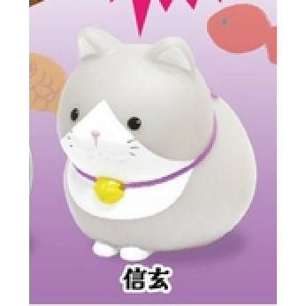 4A333『現貨』鬍鬚饅頭貓軟膠公仔P3 AMUSE 扭蛋 轉蛋 