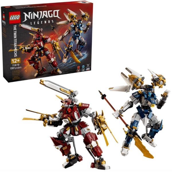 『現貨』  LEGO 71870	Ninjago-樂高® 旋風忍者® 雙子鈦機械人    盒組 