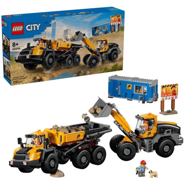 『現貨』  LEGO 60494	City-傾卸式卡車與前端裝載機    盒組 