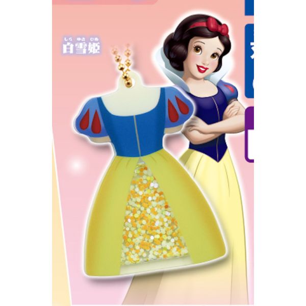 3A010『現貨』迪士尼公主裙搖搖壓克力吊飾 T-ARTS 扭蛋 轉蛋 