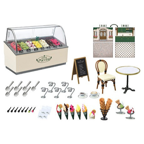 R265『現貨』袖珍Puccini義式冰淇淋場景組 RE-MENT 盒玩 