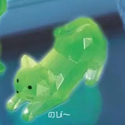 5A526『現貨』角角夜光貓咪  YELL  扭蛋   轉蛋 