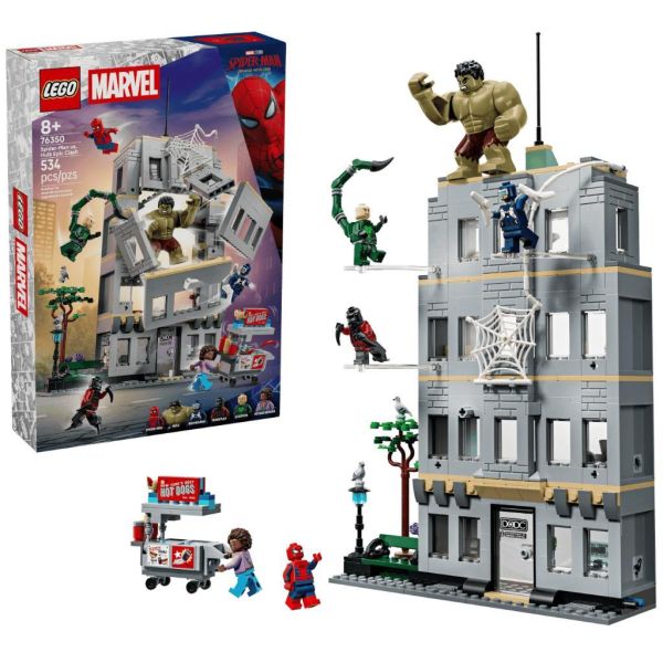 『現貨』  LEGO 76350	Super Heroes-蜘蛛人和綠巨人浩克的精采激戰    盒組 