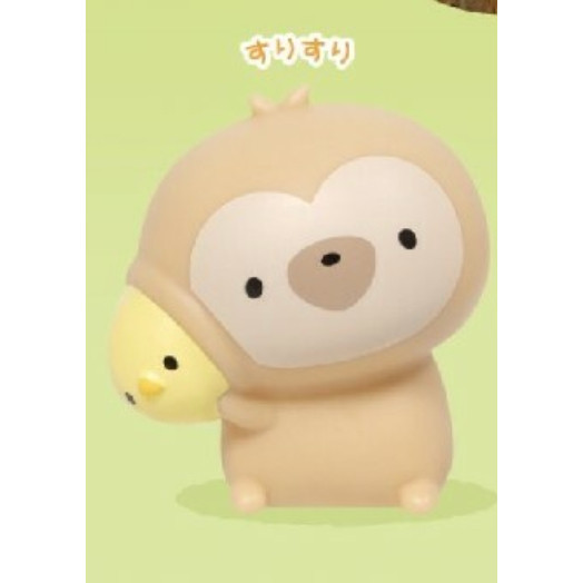 2A559『現貨』只是一隻樹懶公仔-跟小雞一起 Heart One 扭蛋 轉蛋 