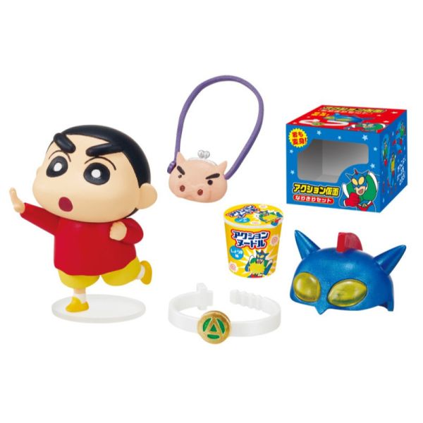 R358『現貨』蠟筆小新佐藤九日堂購物趣 RE-MENT 盒玩 