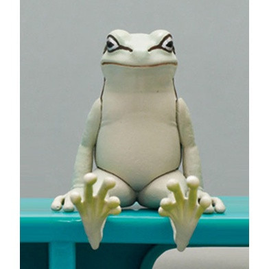 egb339『現貨』不可思議動物P3-坐姿蛙 扭蛋 轉蛋 