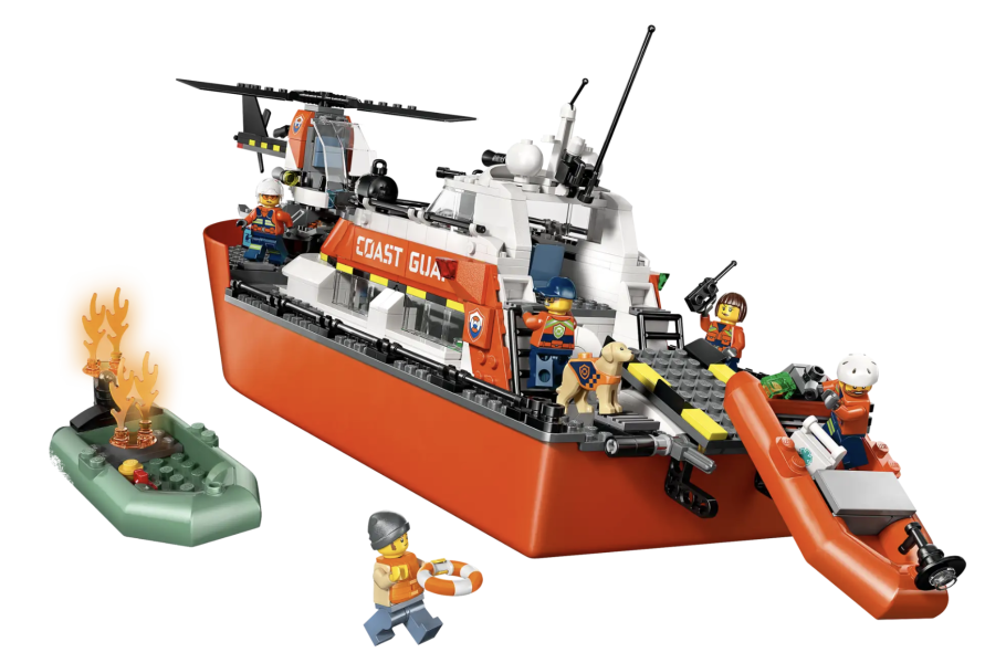 『現貨』LEGO 60504 City 海岸巡防隊救援船和直升機 盒組 