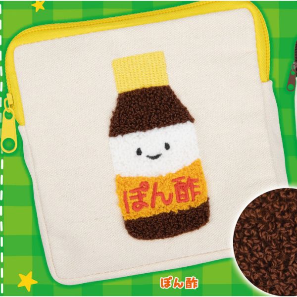 2A562『現貨』笑咪咪調味料絨毛小物包 Qualia 扭蛋 轉蛋 