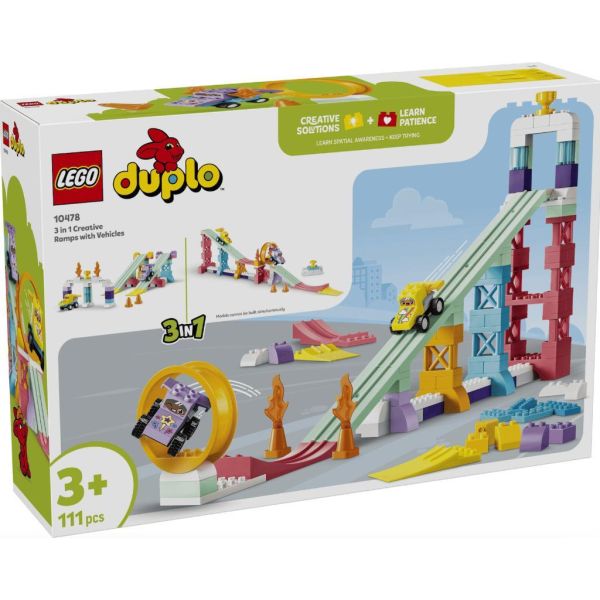 『現貨』  LEGO 10478	DUPLO-3 合 1 創意坡道與汽車套裝    盒組 