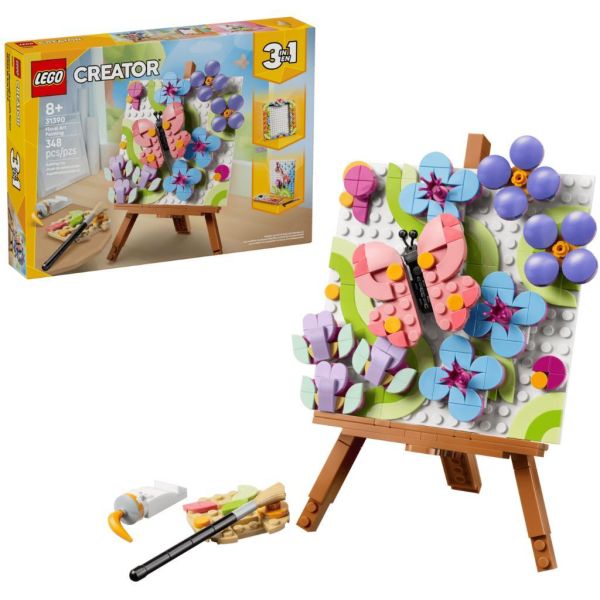『現貨』  LEGO 31390	Creator-花卉藝術裝飾畫作    盒組 